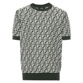 FF-motif knitted jumper